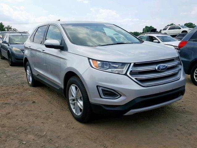 2FMPK4J94JBB84349 - 2018 FORD EDGE SEL SILVER photo 1