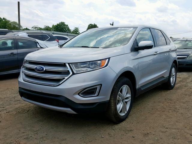 2FMPK4J94JBB84349 - 2018 FORD EDGE SEL SILVER photo 2