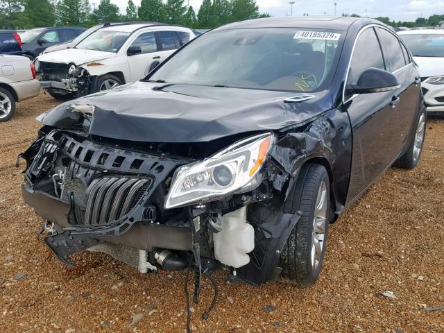 2G4GS5GX3E9301282 - 2014 BUICK REGAL PREM BLACK photo 2