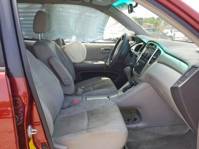 JTEHP21A770188555 - 2007 TOYOTA HIGHLANDER BURGUNDY photo 5