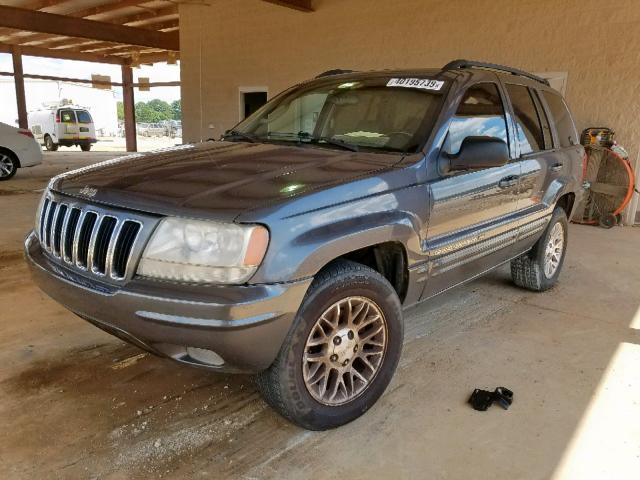 1J4GW58J72C133809 - 2002 JEEP GRAND CHER GRAY photo 2