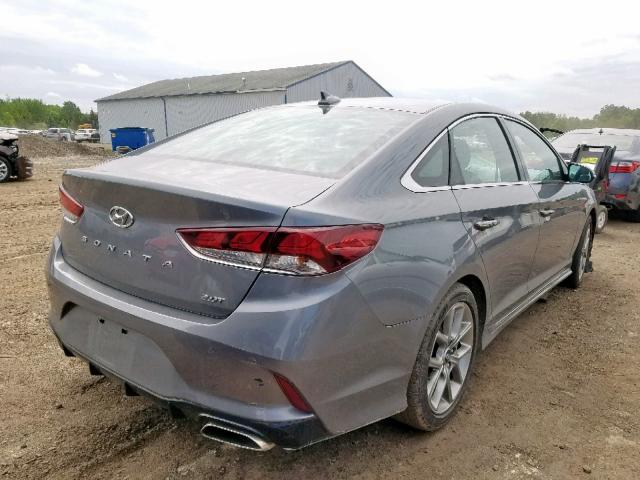 5NPE34AB1JH675736 - 2018 HYUNDAI SONATA SPO GRAY photo 4