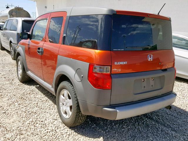 5J6YH28695L006167 - 2005 HONDA ELEMENT EX ORANGE photo 3