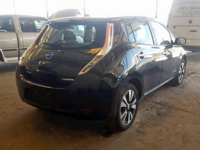 1N4AZ0CP7FC324790 - 2015 NISSAN LEAF S BLACK photo 4