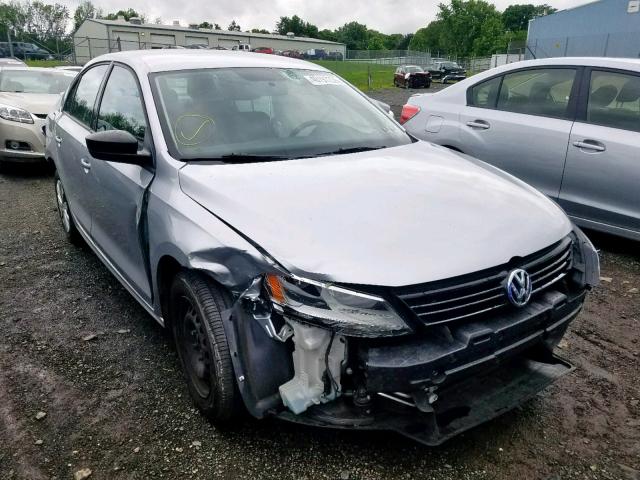 3VW2K7AJ2EM206988 - 2014 VOLKSWAGEN JETTA BASE SILVER photo 1