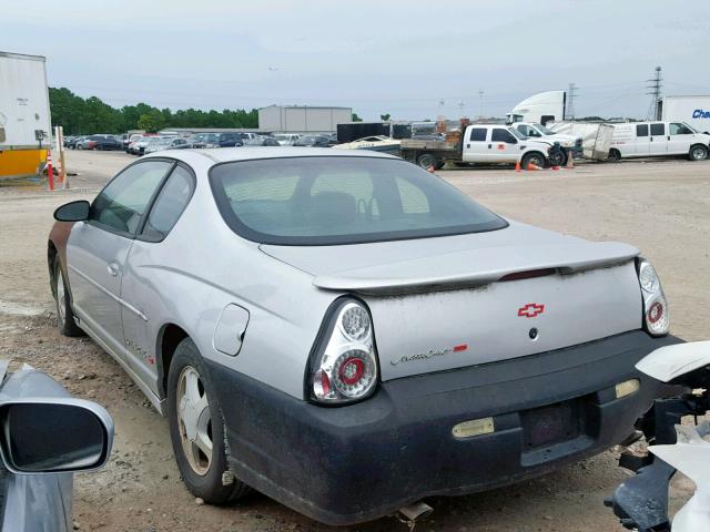 2G1WX12K7Y9353114 - 2000 CHEVROLET MONTE CARL SILVER photo 3