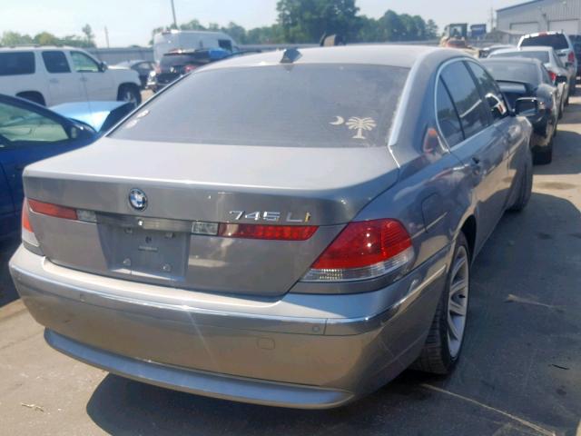 WBAGN634X4DS45854 - 2004 BMW 745 LI SILVER photo 4