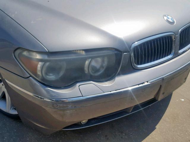 WBAGN634X4DS45854 - 2004 BMW 745 LI SILVER photo 9