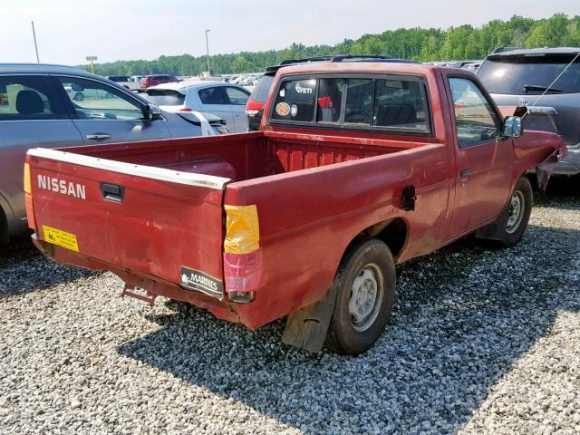 1N6SD11S8MC423381 - 1991 NISSAN TRUCK SHOR RED photo 4