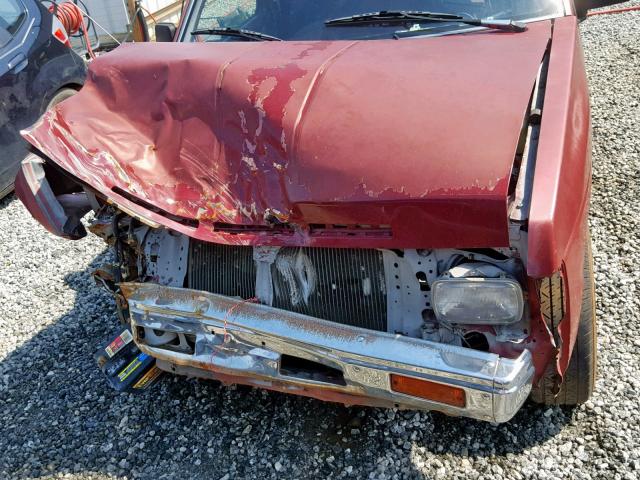 1N6SD11S8MC423381 - 1991 NISSAN TRUCK SHOR RED photo 7