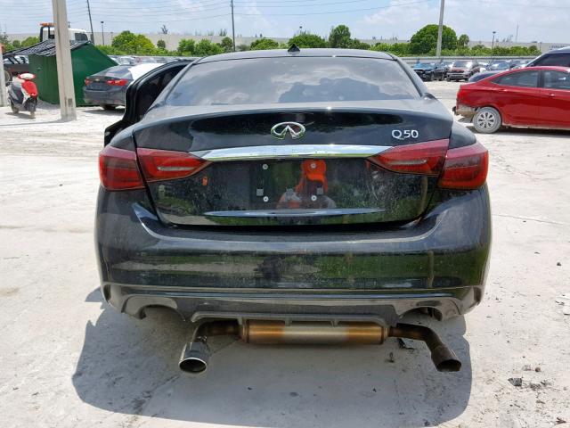 JN1EV7AP6KM515482 - 2019 INFINITI Q50 LUXE BLACK photo 10