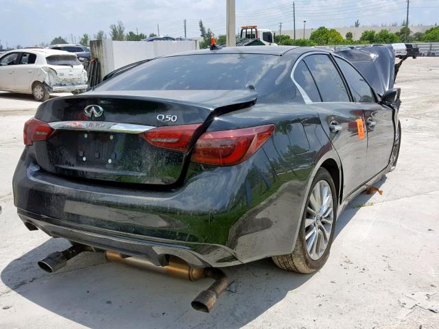 JN1EV7AP6KM515482 - 2019 INFINITI Q50 LUXE BLACK photo 4