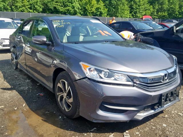 1HGCR2F37GA203778 - 2016 HONDA ACCORD LX GRAY photo 1