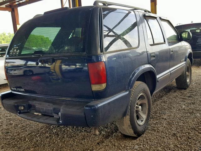 1GNCS13X53K101315 - 2003 CHEVROLET BLAZER BLUE photo 4