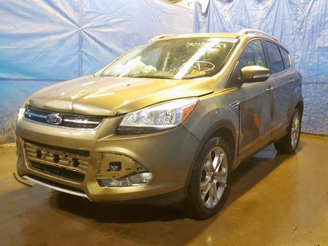 1FMCU9JX3EUA75417 - 2014 FORD ESCAPE TIT GREEN photo 2