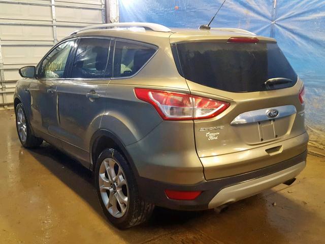 1FMCU9JX3EUA75417 - 2014 FORD ESCAPE TIT GREEN photo 3