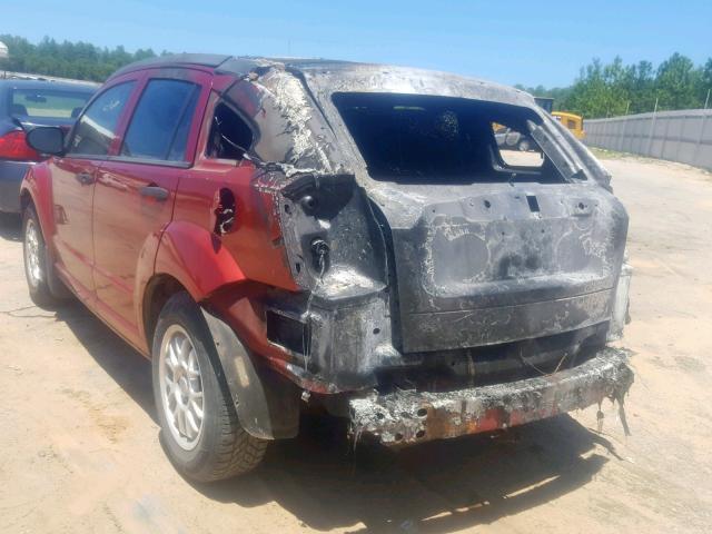 1B3HB28B78D686008 - 2008 DODGE CALIBER BURGUNDY photo 3