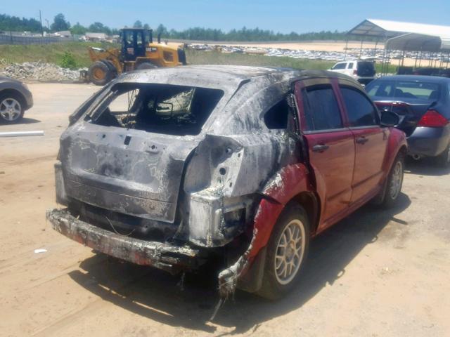 1B3HB28B78D686008 - 2008 DODGE CALIBER BURGUNDY photo 4