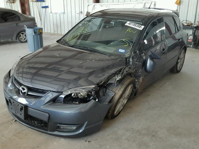 JM1BK34L391248002 - 2009 MAZDA SPEED 3 GRAY photo 2