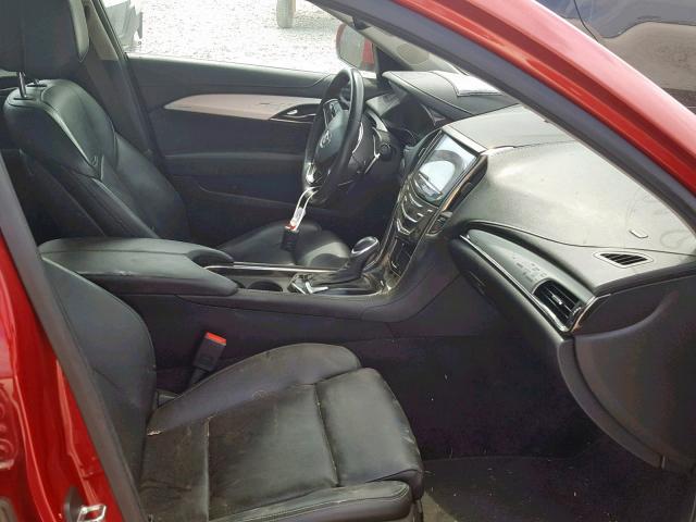 1G6AE5S39D0144701 - 2013 CADILLAC ATS PREMIU RED photo 5