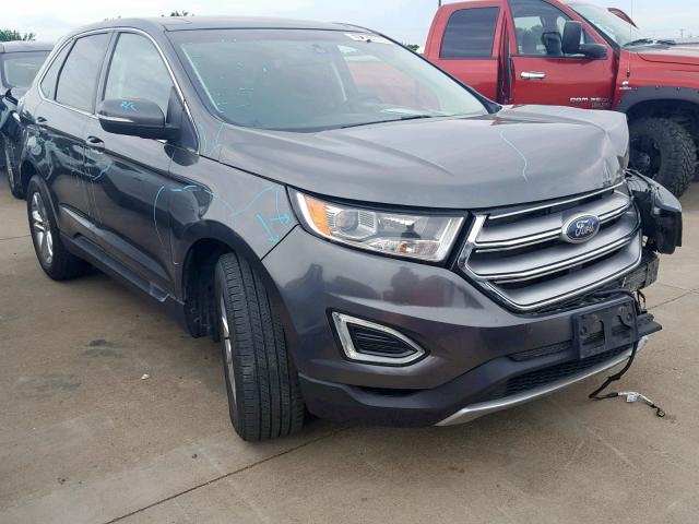 2FMTK3J92FBB45436 - 2015 FORD EDGE SEL GRAY photo 1