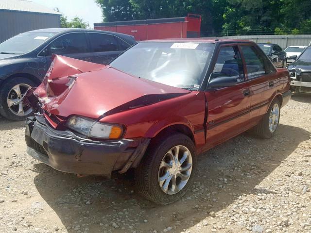 1Y1SK5469NZ084414 - 1992 GEO PRIZM BASE მუქწითელი ფოტო 2