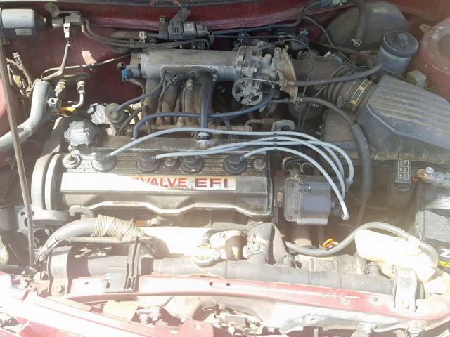 1Y1SK5469NZ084414 - 1992 GEO PRIZM BASE მუქწითელი ფოტო 7