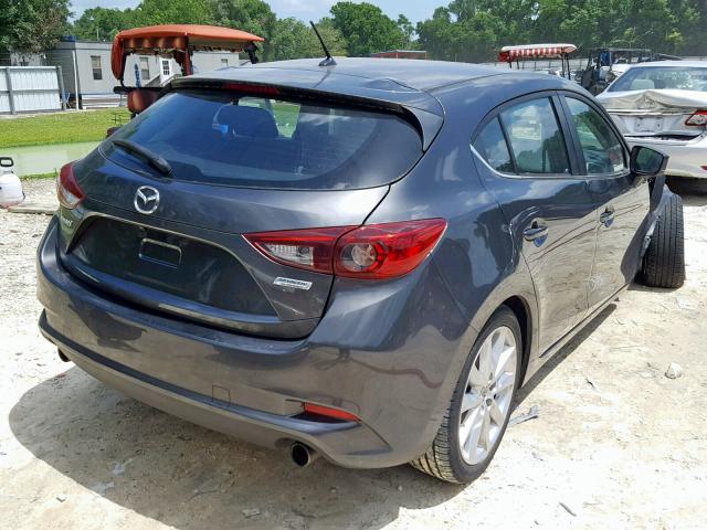 JM1BN1L75H1100688 - 2017 MAZDA 3 TOURING GRAY photo 4