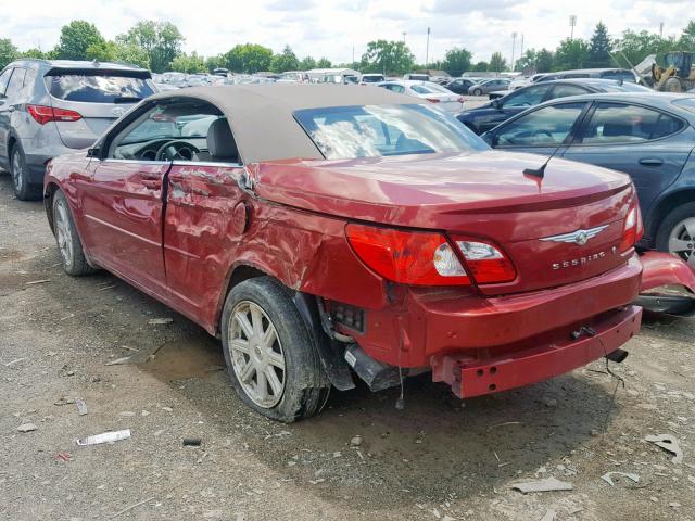 1C3LC55R58N688900 - 2008 CHRYSLER SEBRING TO RED photo 3