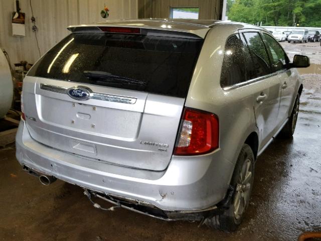 2FMDK4KC1BBA77709 - 2011 FORD EDGE LIMIT SILVER photo 4