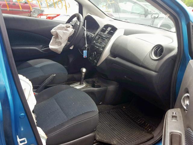 3N1CE2CP7FL375191 - 2015 NISSAN VERSA NOTE BLUE photo 5