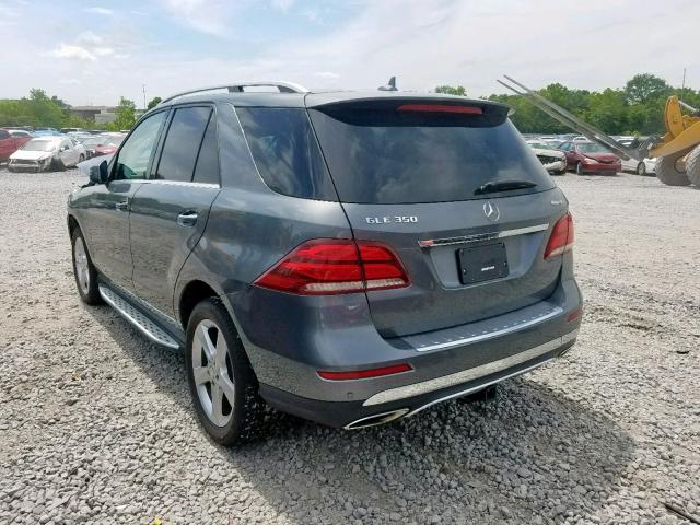 4JGDA5HB1HA827363 - 2017 MERCEDES-BENZ GLE 350 4M GRAY photo 3