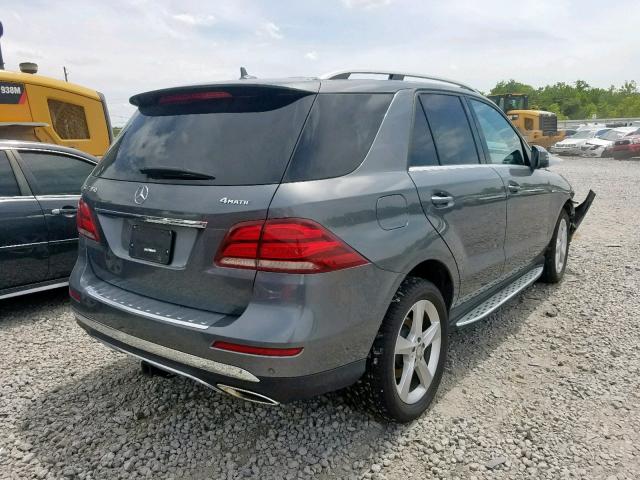 4JGDA5HB1HA827363 - 2017 MERCEDES-BENZ GLE 350 4M GRAY photo 4