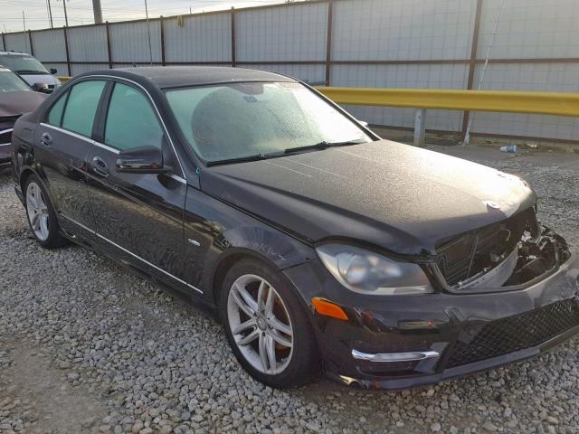 WDDGF4HBXCR221900 - 2012 MERCEDES-BENZ C 250 BLACK photo 1