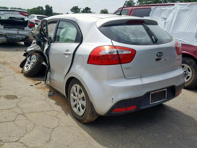 KNADM5A37E6376787 - 2014 KIA RIO LX GRAY photo 3