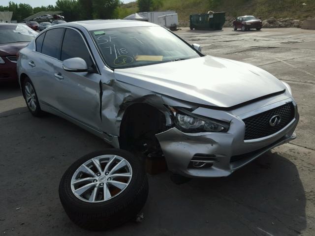 JN1BV7AR8FM419167 - 2015 INFINITI Q50 BASE SILVER photo 1