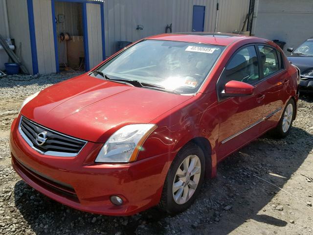 3N1AB6AP3CL669628 - 2012 NISSAN SENTRA 2.0 RED photo 2