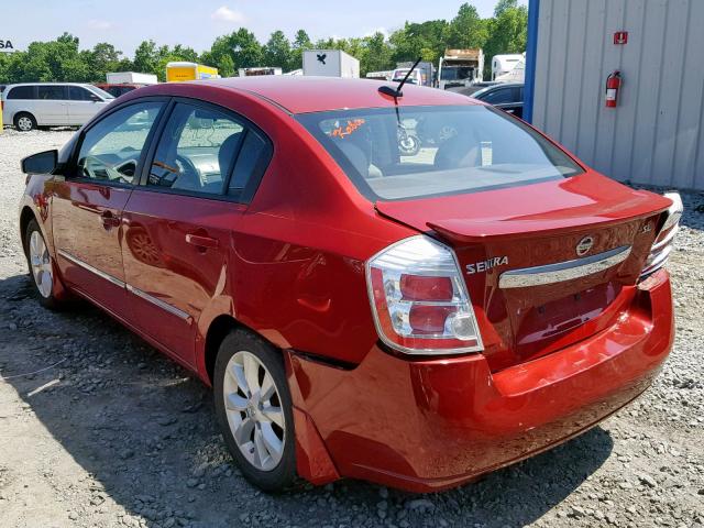 3N1AB6AP3CL669628 - 2012 NISSAN SENTRA 2.0 RED photo 3