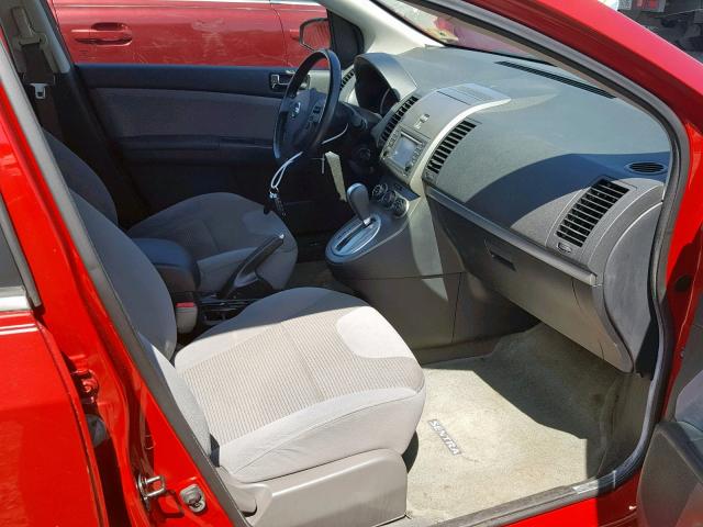 3N1AB6AP3CL669628 - 2012 NISSAN SENTRA 2.0 RED photo 5