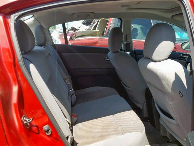 3N1AB6AP3CL669628 - 2012 NISSAN SENTRA 2.0 RED photo 6