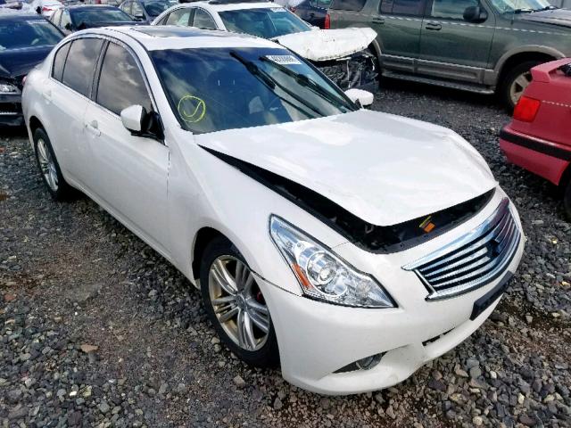 JN1CV6ARXCM977676 - 2012 INFINITI G37 WHITE photo 1