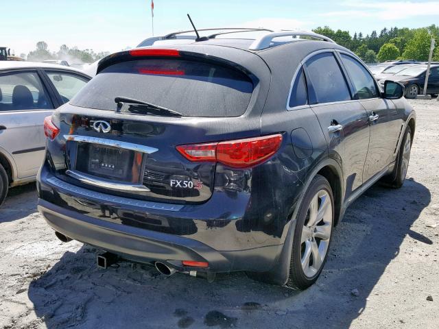 JN8BS1MWXBM760086 - 2011 INFINITI FX50 BLACK photo 4