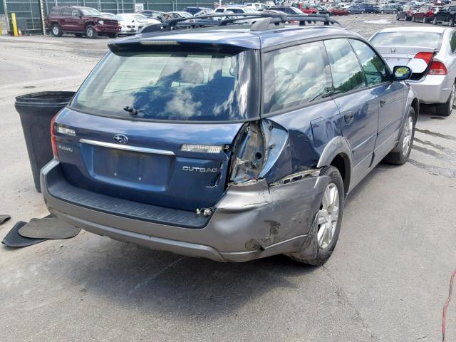 4S4BP61C757392615 - 2005 SUBARU LEGACY OUT BLUE photo 4