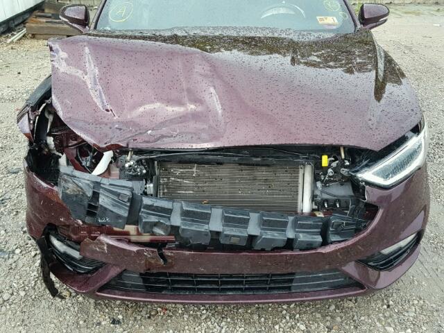 3FA6P0VP9HR170404 - 2017 FORD FUSION SPO PURPLE photo 7