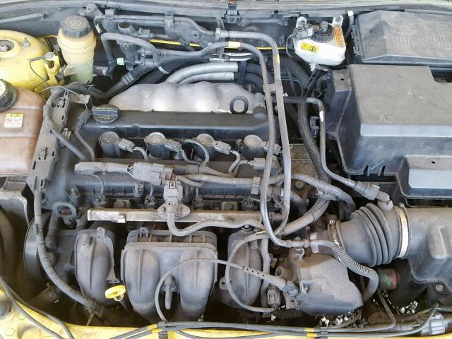 3FAFP31N95R152020 - 2005 FORD FOCUS ZX3 YELLOW photo 7