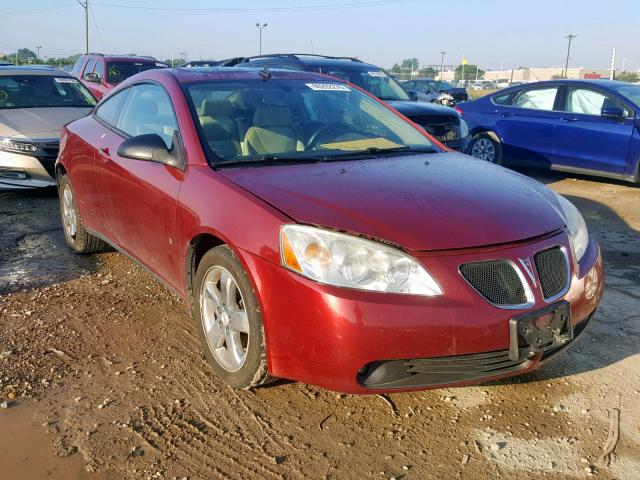 1G2ZH17N484157210 - 2008 PONTIAC G6 GT BURGUNDY photo 1