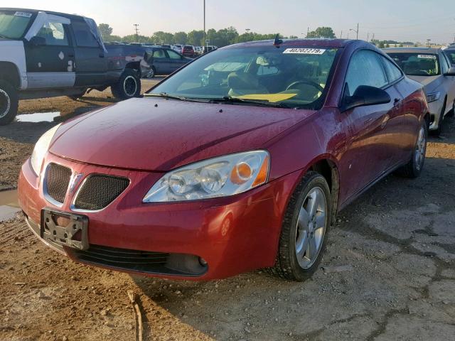 1G2ZH17N484157210 - 2008 PONTIAC G6 GT BURGUNDY photo 2