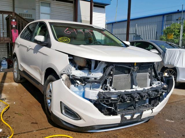 2FMPK4J8XGBB76420 - 2016 FORD EDGE SEL WHITE photo 1