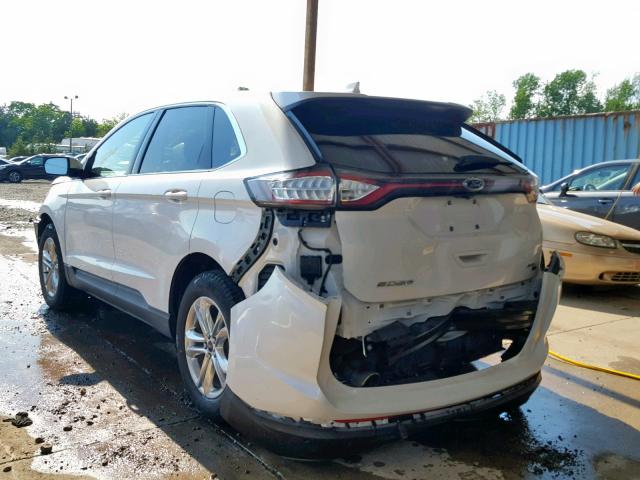 2FMPK4J8XGBB76420 - 2016 FORD EDGE SEL WHITE photo 3