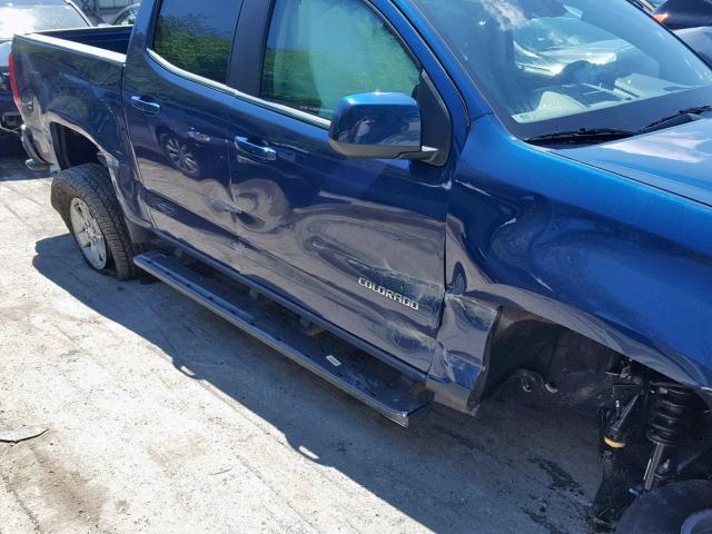 1GCGSBEN3K1282995 - 2019 CHEVROLET COLORADO BLUE photo 9